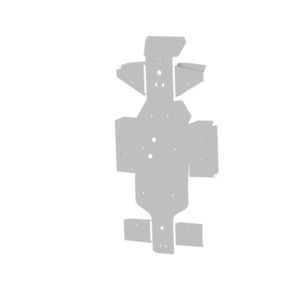 Bukskjold/Skidplate kit. Aluminium. Linhai bilde 2