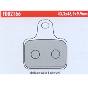 FERODO BREMSEKLOSS RACING SINTER METALL bilde 1