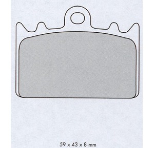 FERODO BREMSEKLOSS RACING ORGANISK bilde 1