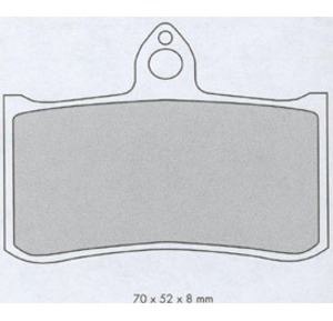 FERODO BREMSEKLOSS RACING ORGANISK bilde 1