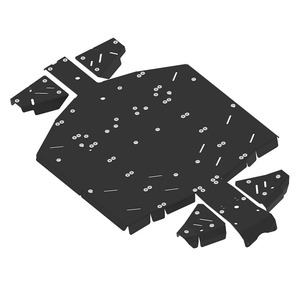 Bukskjold/Skidplate kit. Plast. John Deere Gator XUV 865 bilde 5
