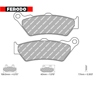 FERODO BREMSEKLOSS RACING ORGANISK bilde 1