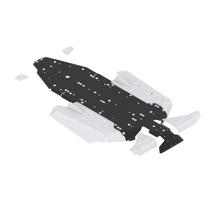 Bukskjold/Skidplate kit. Aluminium Polaris RZR PRO XP bilde 1