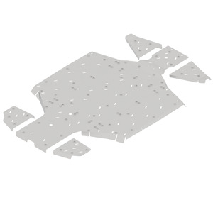 Bukskjold/Skidplate kit. Aluminium CFMoto U10 Pro (2025+) bilde 3