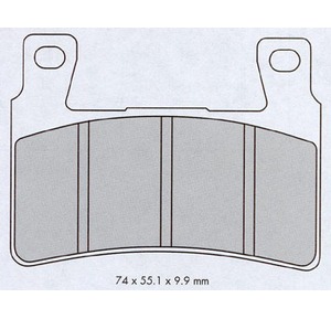 Ferodo bremsekloss Sinter Racing til 1 bremseskive bilde 1