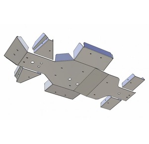 Bukskjold/Skidplate kit. Aluminium. Linhai bilde 1