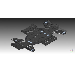 Bukskjold/Skidplate kit. Plast. Arctic Cat bilde 2